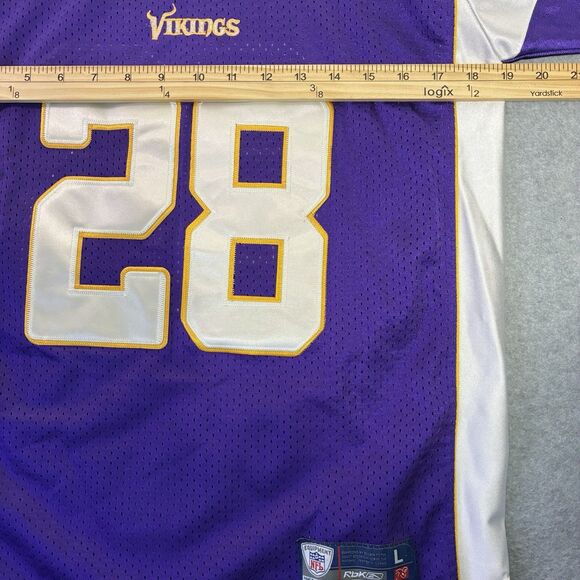 Adrian Peterson #28 Minnesota Vikings NFL Reebok On Field Jersey Adult S/Youth L - Picture 7 of 9